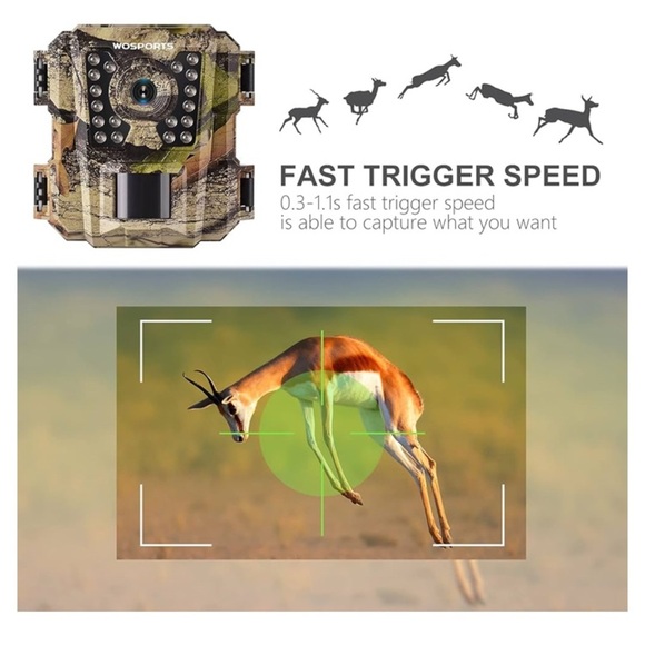 Wosports NWT 24mp 1080 Trail Camera - Picture 3 of 8